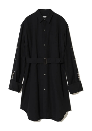 Undercover D-ring belted shirt - Black