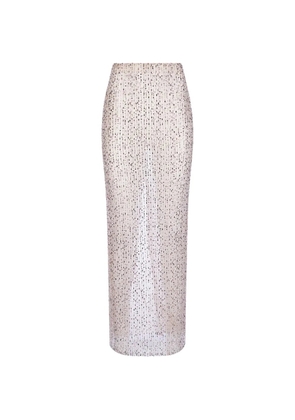 IMROSKA embellished maxi skirt - Neutrals