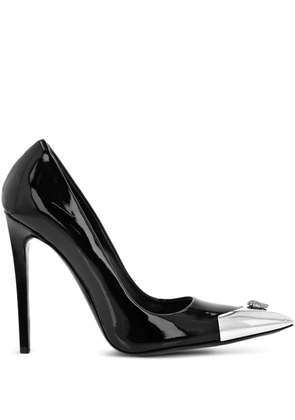 Philipp Plein 120mm patent pointed-toe pumps - Black