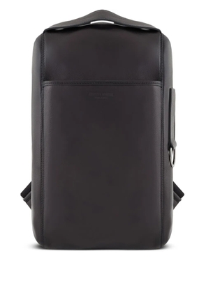 Giorgio Armani leather backpack - Black