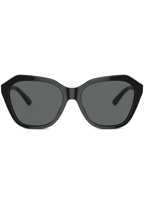 Emporio Armani irregular-shaped sunglasses - Black