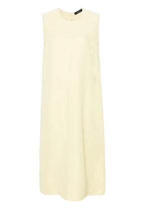 Fabiana Filippi sleeveless shift midi dress - Yellow