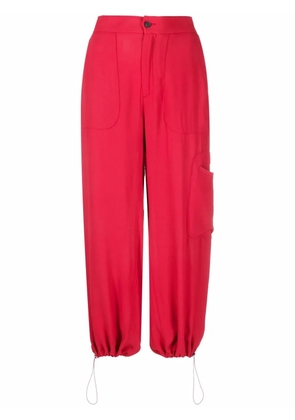 Fabiana Filippi elasticated cropped trousers - Red