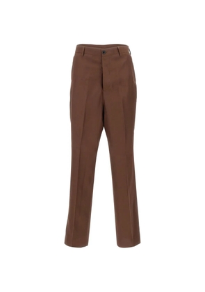 Laneus button pressed trousers - Brown