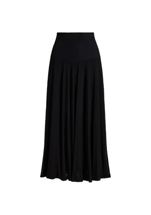 Ralph Lauren Collection Celia ottoman pleated skirt - Black