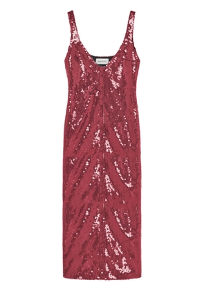 16Arlington Kal sequinned midi dress - Red