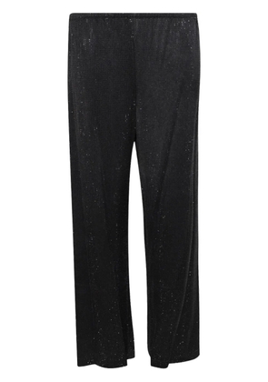 Alexander Wang sparkle-detail wide-leg trousers - Black