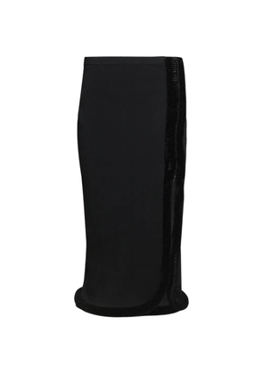 diotima Castries velvet-trim skirt - Black
