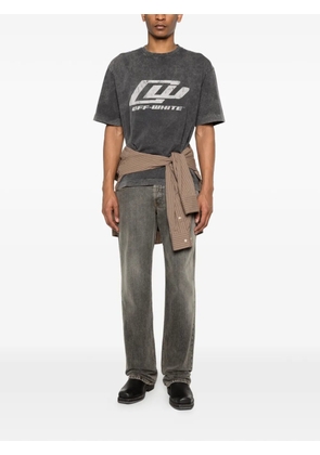 Off-White Racing logo graphic T-shirt - Black