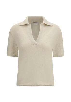 Gabriela Hearst Sohan V-neck top - Neutrals