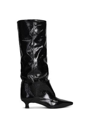 The Seller 40mm pointed-toe leather boots - Black