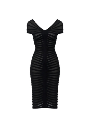 Elisabetta Franchi slim-fit midi dress - Black