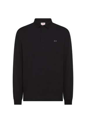 Sun68 long-sleeve polo shirt - Black