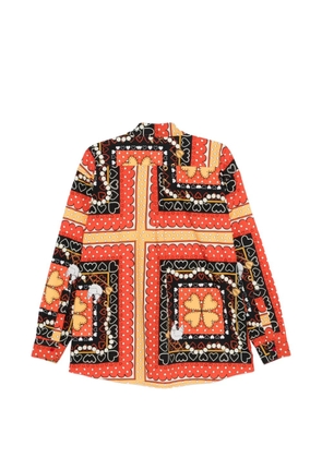 alessandro enriquez hearts print top - Red