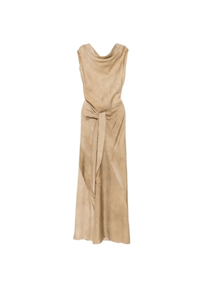 Cortana Opale draped maxi dress - Neutrals