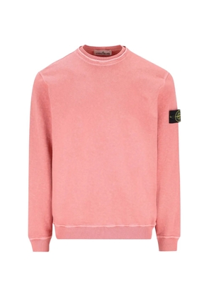 Stone Island logo patch sweater - Pink