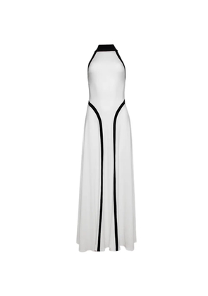 Florence & Fortitude Olympia halterneck panelled midi dress - White