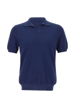 Gran Sasso polo-collar T-shirt - Blue