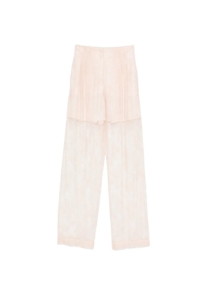 Alberta Ferretti lace trousers - Pink