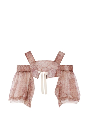 Comme des Garçons TAO floral-print blouse - Pink