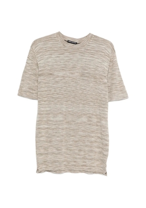 Daniele Alessandrini striped T-shirt - Brown