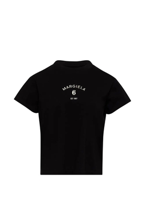 MM6 Maison Margiela printed signature T-shirt - Black