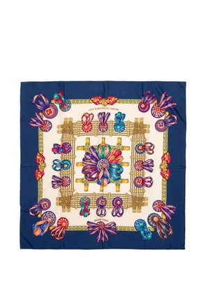 Hermès Pre-Owned silk scarf - Blue