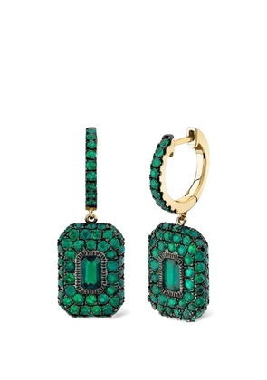 SHAY emerald drop earrings - Green