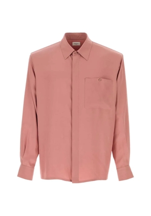 Saint Laurent pocket silk shirt - Pink