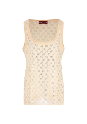Gucci GG-pattern tank top - Pink