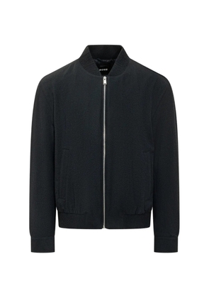 BOSS textured zip jacket - Blue