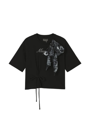 Musium Div. bow-detail T-shirt - Black