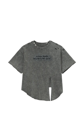 Musium Div. distressed T-shirt - Grey