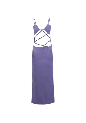 Christopher Esber Lattice midi dress - Purple