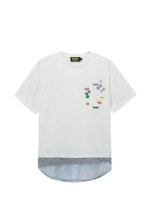 Mini Cream layered T-shirt - White