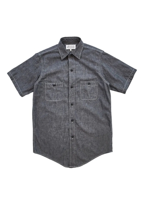 MM6 Maison Margiela short-sleeve broadcloth shirt - Grey