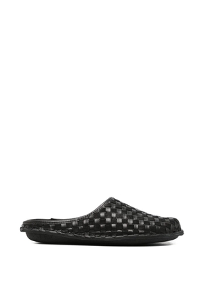 Comme des Garçons Homme woven leather mules - Black