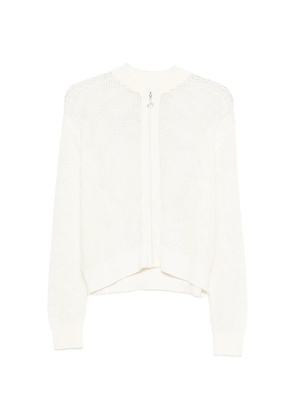DEHA zip-up cardigan - White