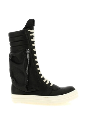Rick Owens Cargo Geobasket leather boots - Black
