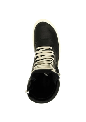 Rick Owens Cargo Geobasket leather boots - Black