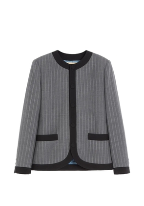 Valentino Garavani pinstripe wool jacket - Grey