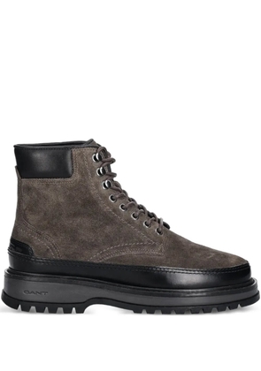 Gant lace-up panelled boots - Grey