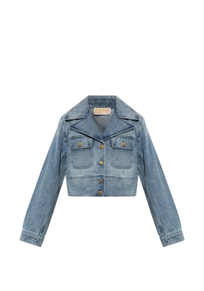 Michael Michael Kors button cropped jacket - Blue