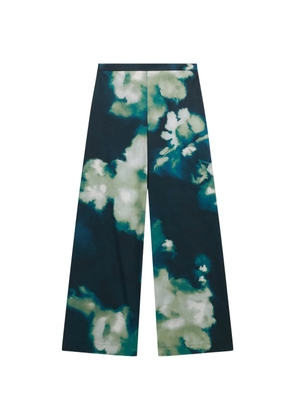 Liviana Conti floral-print trousers - Blue