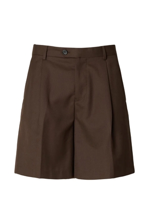 SELECTED pleated shorts - Brown