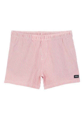 Osklen striped pattern swim shorts - Red