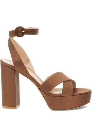 Gianvito Rossi 105mm Sabrina sandals - Brown