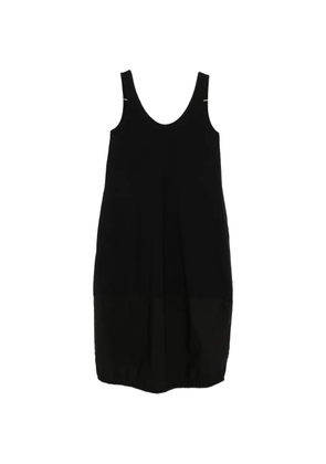 DEHA scoop-neck panelled midi dress - Black