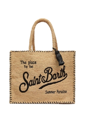 MC2 Saint Barth Collette raffia tote bag - Neutrals