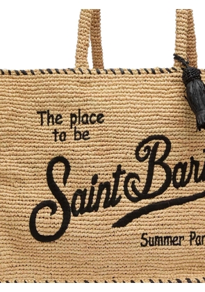 MC2 Saint Barth Collette raffia tote bag - Neutrals